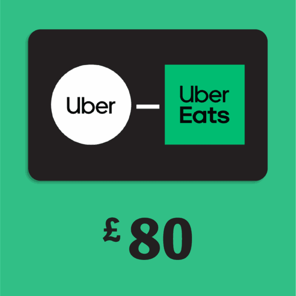 Uber £80 Digital Gift Card